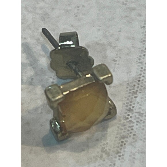 18" SAQ Avon Bali Bliss Necklace/Earrings Faux Citrine Faceted Lucite Yellow - Picture 9 of 10